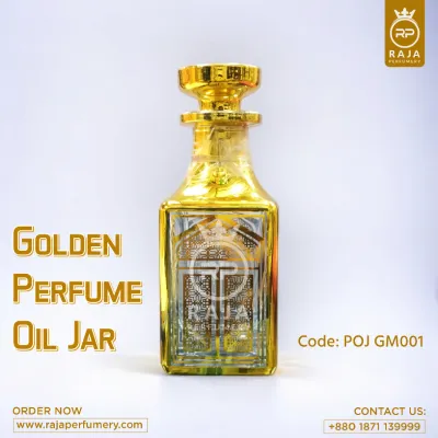 Golden Perfume Oil Jar