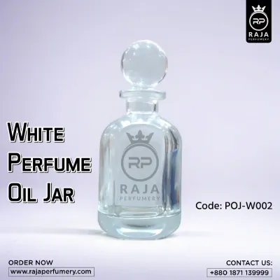 White Perfume Oil Jar