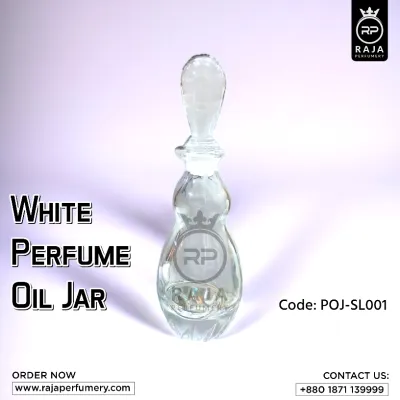 White Perfume Oil Jar