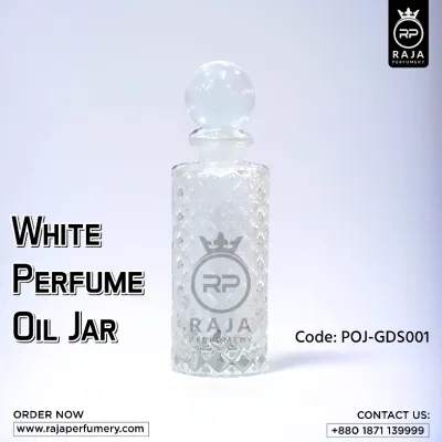 White Perfume Oil Jar