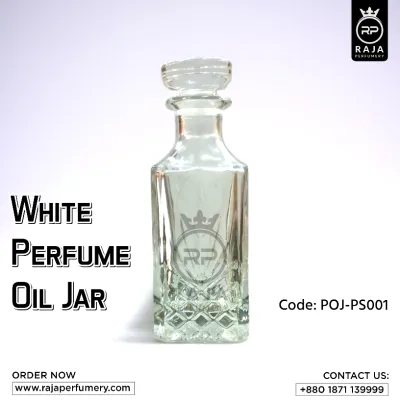White Perfume Oil Jar
