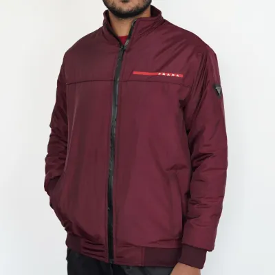 Biker Special Prada Jacket – Maroon