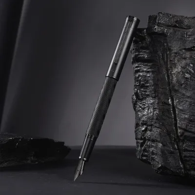 HONGDIAN 1860 Max Metal Fountain Pen – Matte Black Forest