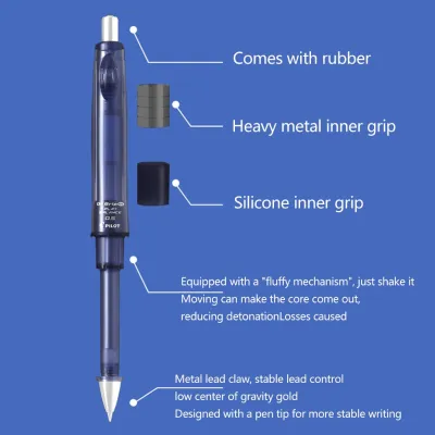 Dr. Grip CL Play Balance Mechanical Pencil 0.5MM Gray Pilot 
