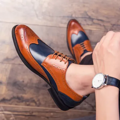 BROGUE PRINT CASUAL SHOES