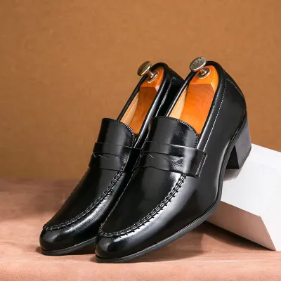 HIGH HEEL PENNY LOAFERS 