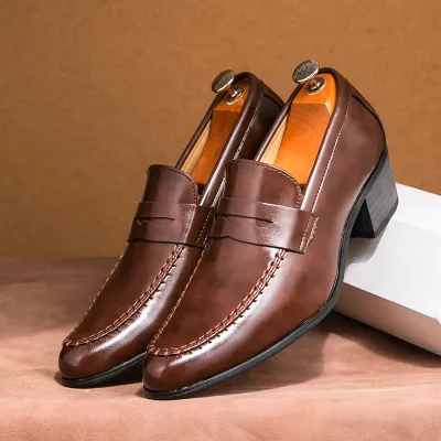 HIGH HEEL PENNY LOAFERS 