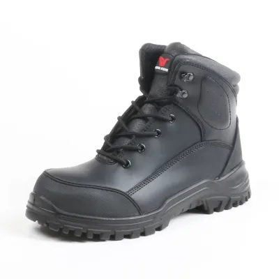 MEN CONSTRUCTION STEEL TOE LEATHER SAFETY BOOTS