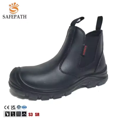 CHEALSE WORK BOOTS GENUINE LEATHER FOR MEN WITHOUT