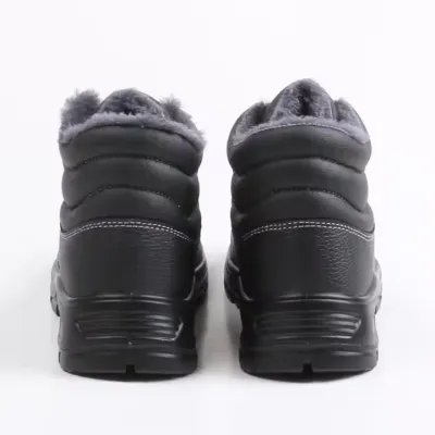 LOW CUT MENS 4INCH SOFT TOE LEATHER NON SLIP BOOTS SHOES