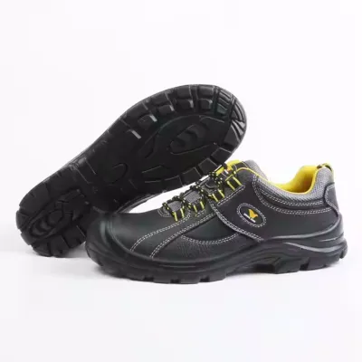 CASUAL GENUINE LEATHER OXFORD ACTION SAFETY SHOES