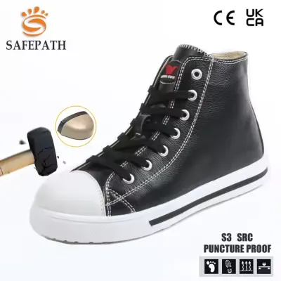 ABRASION AND STAIN RESISTANCE SAFETY SHOES FOR MEN