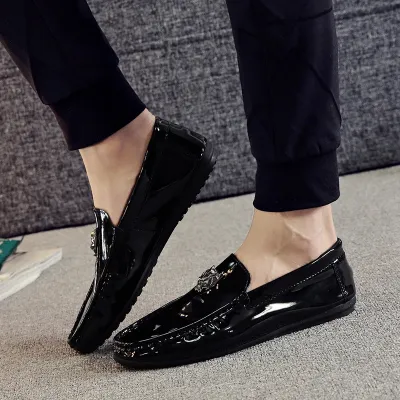 BRITISH CASUAL LAZY LOAFERS BLACK