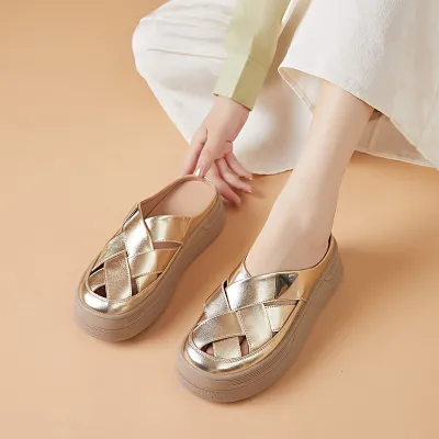 HIGH-HEELED SANDALS FOR WOMEN GOLD