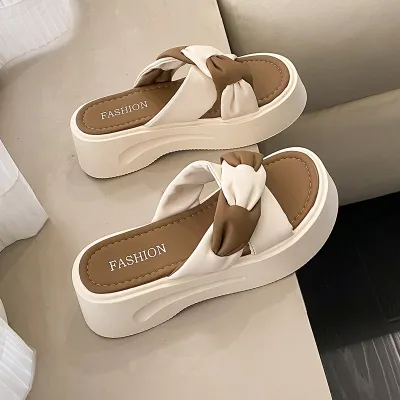 CROSS-SLIPPERS FOR WOMEN OFF WHITE
