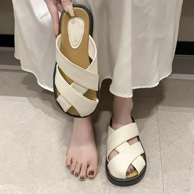 SLIPPERS FOR WOMEN BEIGE