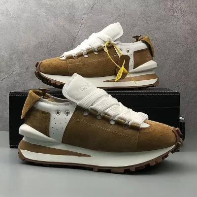 CELEBRITY THICK-SOLED CASUAL SHOES CAMEL
