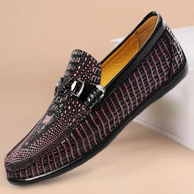 CROCODILE PATTERN MEN'S LOAFER