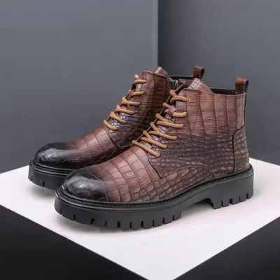 BLACK BROWN LACE UP SHOES