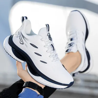 RETRO CASUAL RUNNING SHOE WHITE