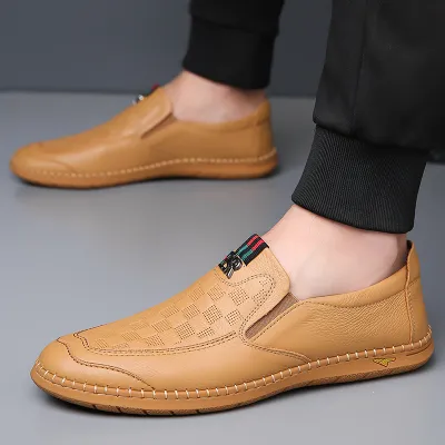SOFT LEATHER SHOES YELLOW