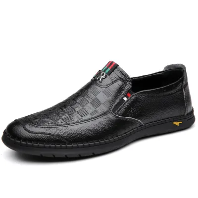 SOFT LEATHER SHOES BLACK