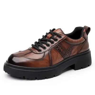 MICROFIBER BRITISH MARTIN BOOTS BROWN