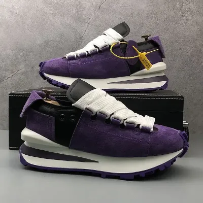 CELEBRITY THICK-SOLED CASUAL SHOES PURPLE
