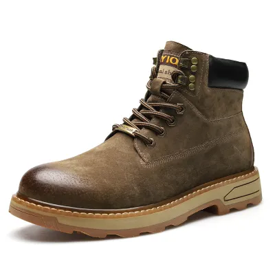 BRITISH STYLE HIGH TOP BOOT BROWN