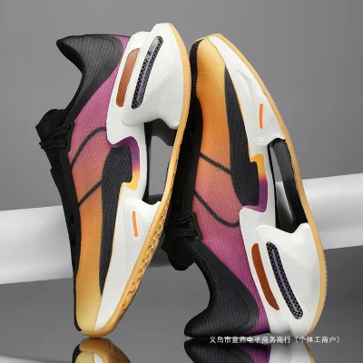LUXE SPORTS JOGGING SHOE BLACK ORANGE