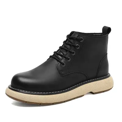 BRITISH RETRO SHORT BOOTS BLACK