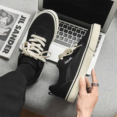 Premium Canvas Shoes Low-top Mesh Wear-resistant Breathable Shoes