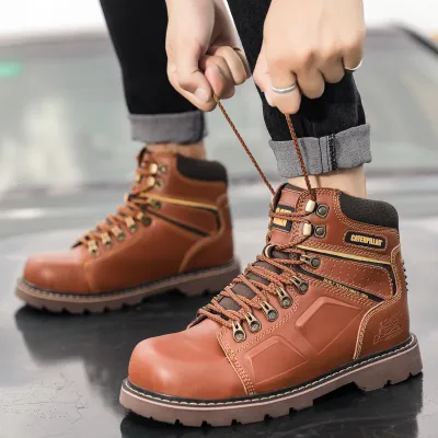 Genuine Leather Anti-smashing Martin Boots