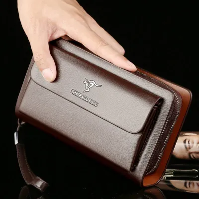 Genuine Leather Luxury Clutch Handbag