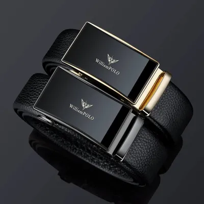 WILLIAM POLO Genuine Leather Belt for Men – Elegant, Durable & Adjustable