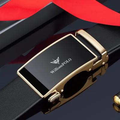 WILLIAM POLO Genuine Leather Belt for Men – Elegant, Durable & Adjustable