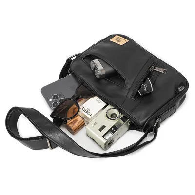 Premium Leather Messenger Bag – Ultra Light, Stylish & Durable for Everyday