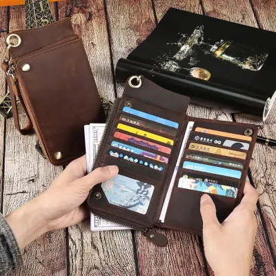 Genuine Leather Business Retro Men’s Long wallet