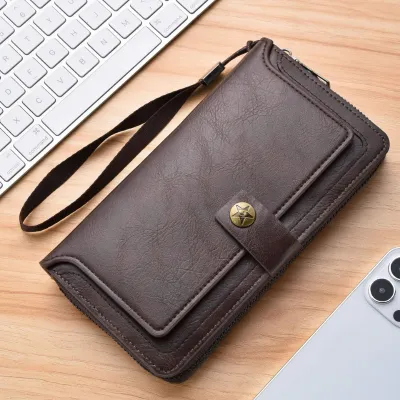 Genuine Leather Mobile Phone Clutch Bag