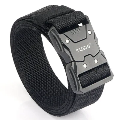 TUSHI Tactical Weaving Sports Buckle Belt