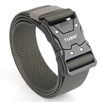 TUSHI Tactical Weaving Sports Buckle Belt