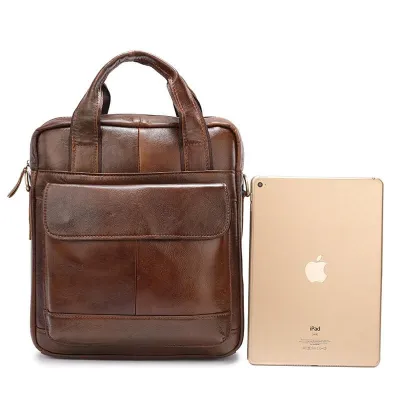 Cowhide Genuine Leather Crossbody Messenger Bag