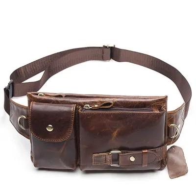 Genuine Leather Business Crossbody Bag