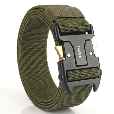 Pluggable Buckle Elastic Men’s Durable Tactical Belt