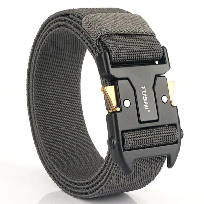 Pluggable Buckle Elastic Men’s Durable Tactical Belt