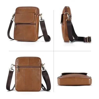 Genuine Leather Retro Crossbody Bag