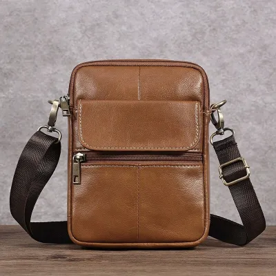 Genuine Leather Retro Crossbody Bag