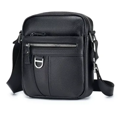 Cowhide Genuine Leather One-Shoulder Business Casual Messenger Bag