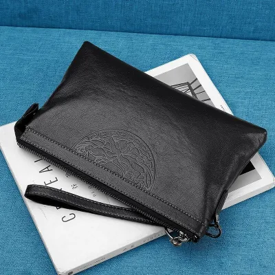 Premium Leather Capacious Hand Loop Clutch Bag – Elegant & Functional