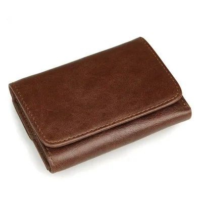Premium Leather Retro Short Wallet